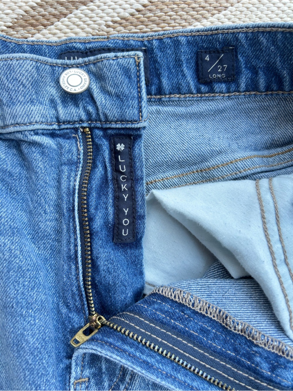 Lucky Brand Light Blue Straight Leg Jeans - Picture 7 of 9